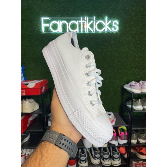 Converse Chuck Taylor Platform OX Mens Size 8.5 Shoes White Casual 171210C - Picture 1 of 8
